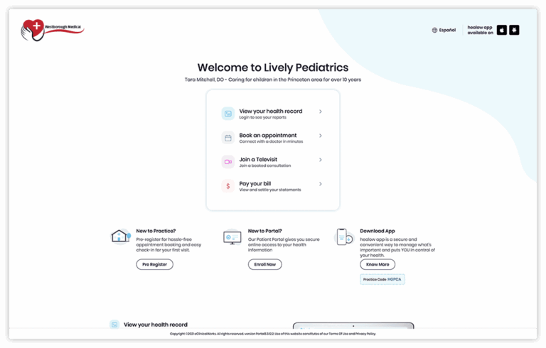 Patient Portal EClinicalWorks