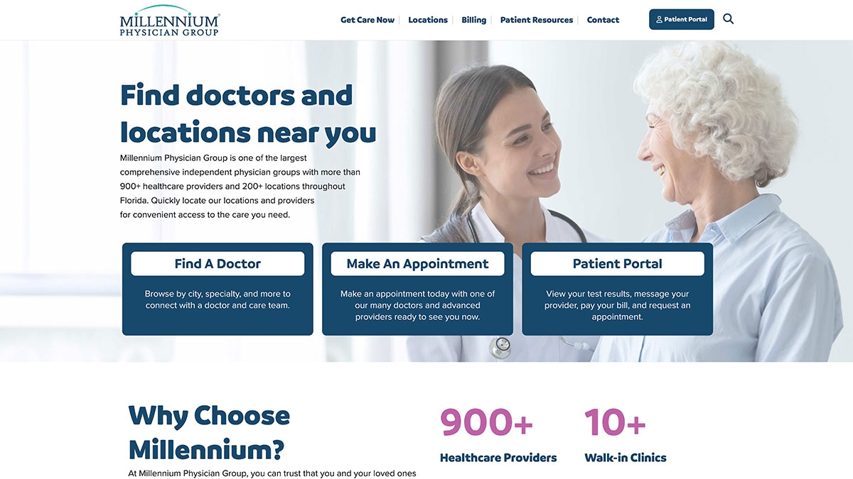 Patient Portal Millennium Physician Group