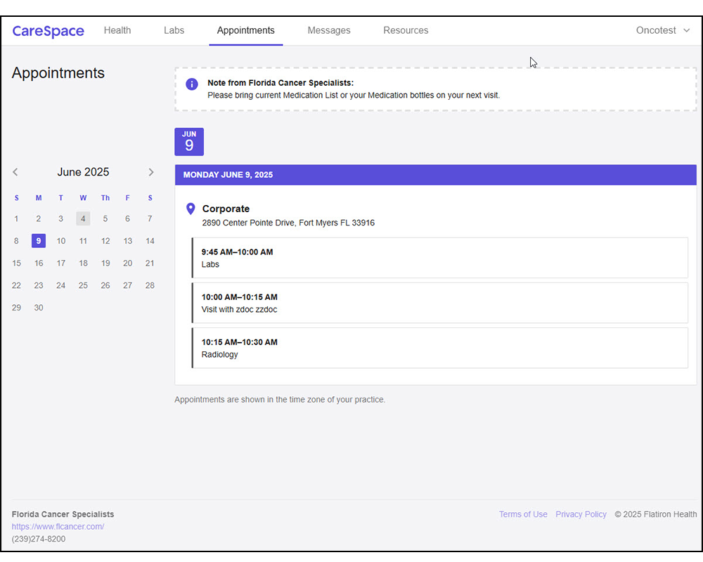 carespace patient portal login