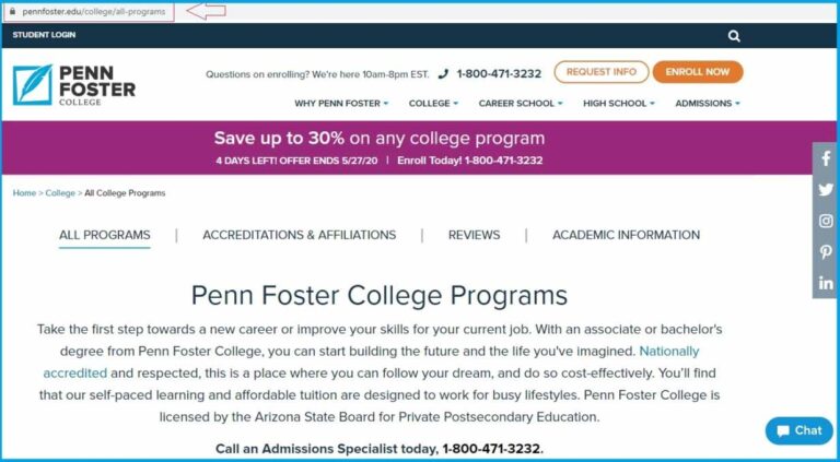 Penn Foster Student Login Portal My pennfoster Login 2025