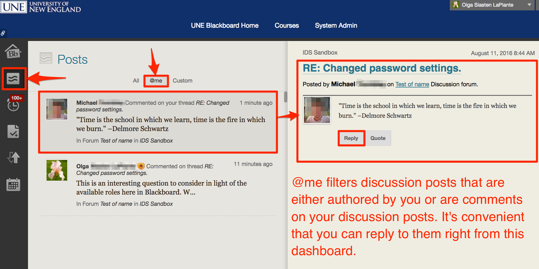 post university blackboard student login