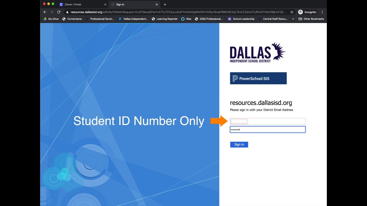 powerschool disd student login