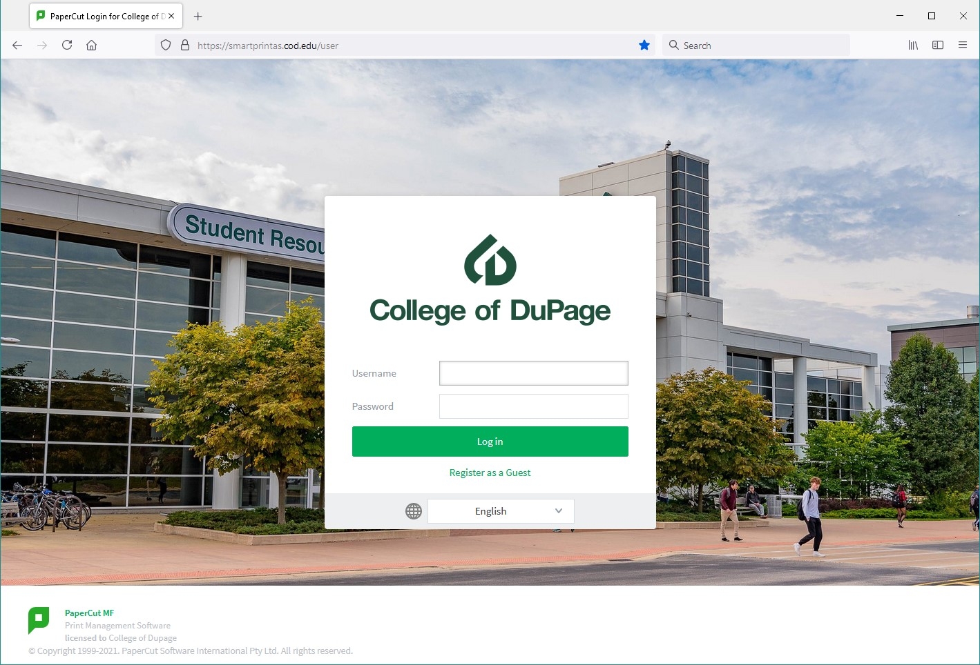 Print Services Online Instructions For Using The System College Of DuPage Print Services Online Instructions For Using The System College Of DuPage