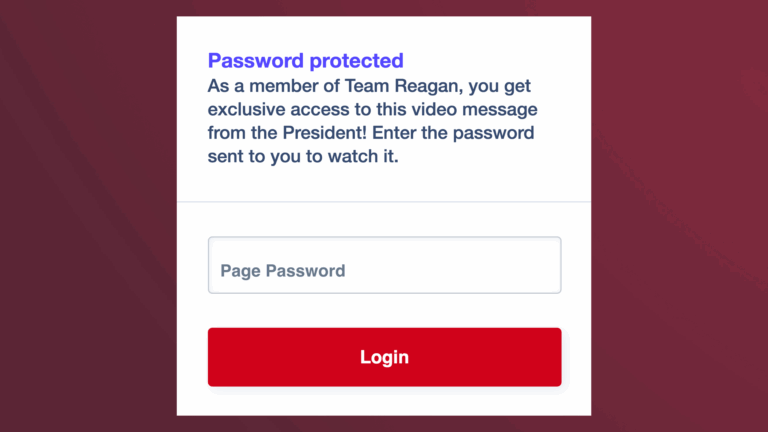PRIVATE MEMO New Updates To Password Protected Pages