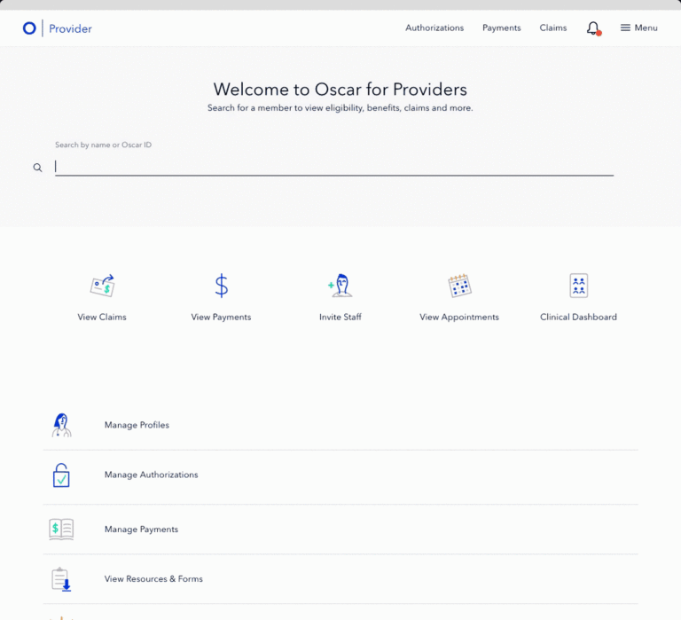 Provider Tools Oscar Health