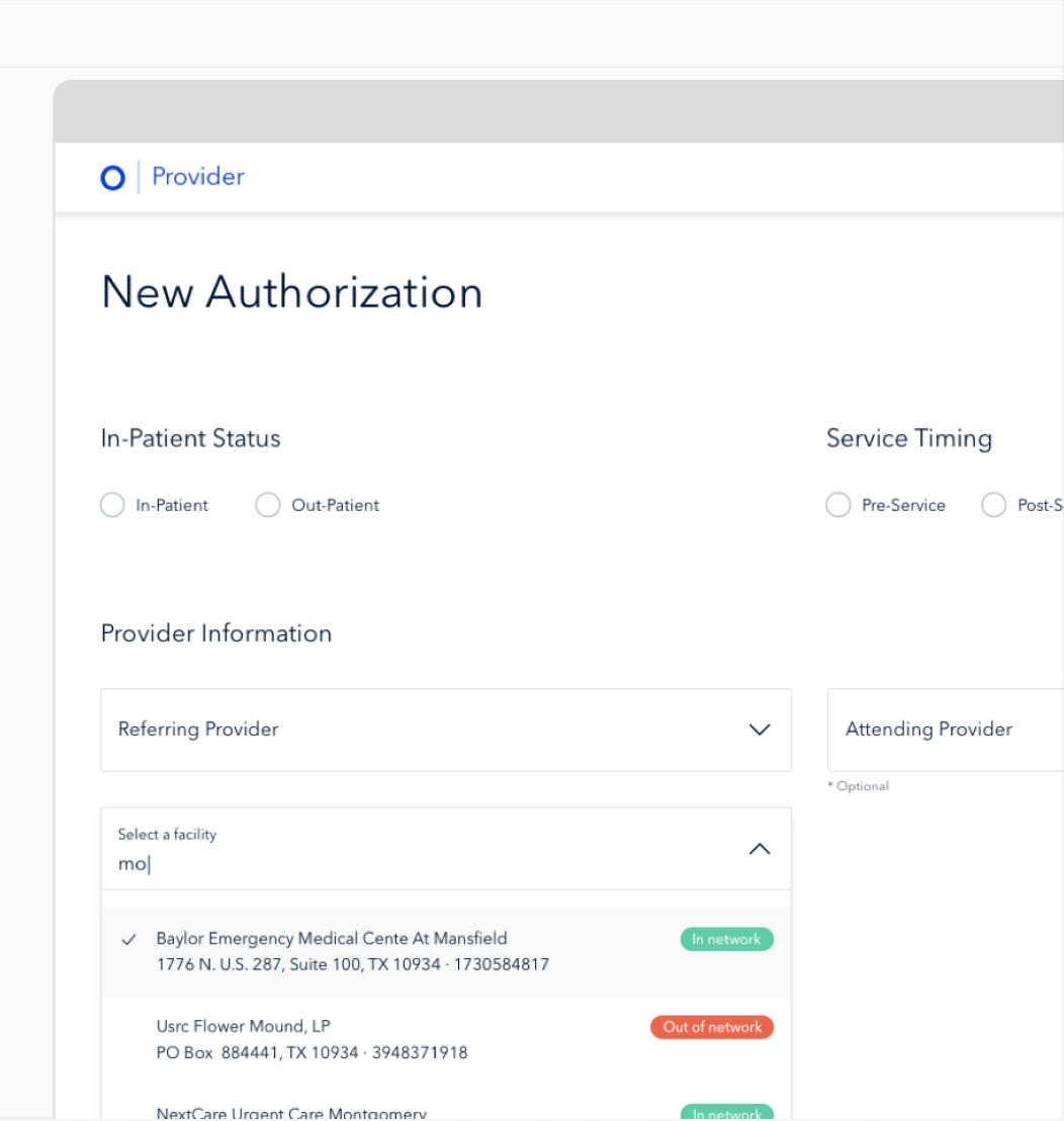 oscar provider portal login