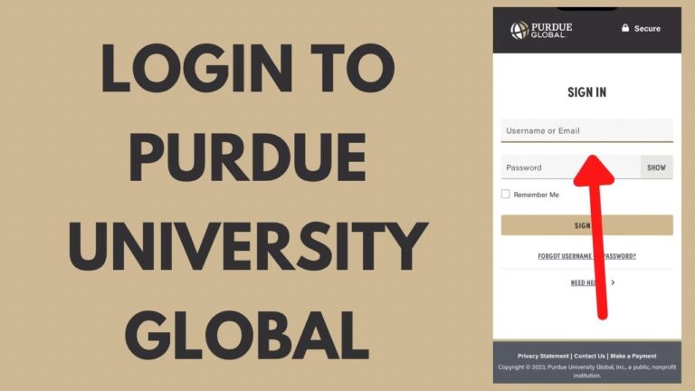 Purdue University Global Login How To Sign In To Purdue Global Student Account 2023 YouTube