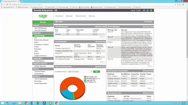 Quick Sage HRMS Employee Self Service Overview YouTube