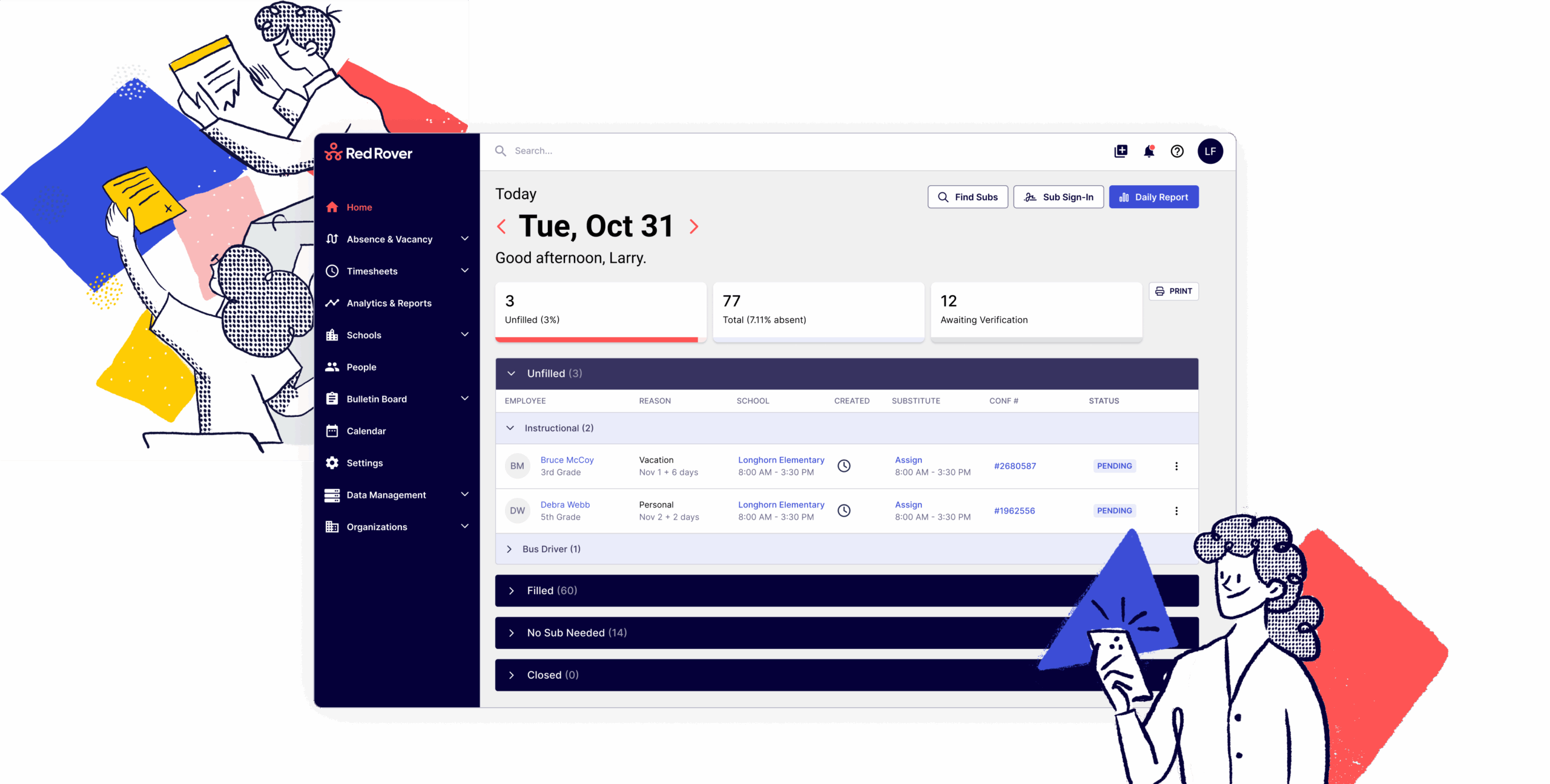 Red Rover K 12 HR Management System