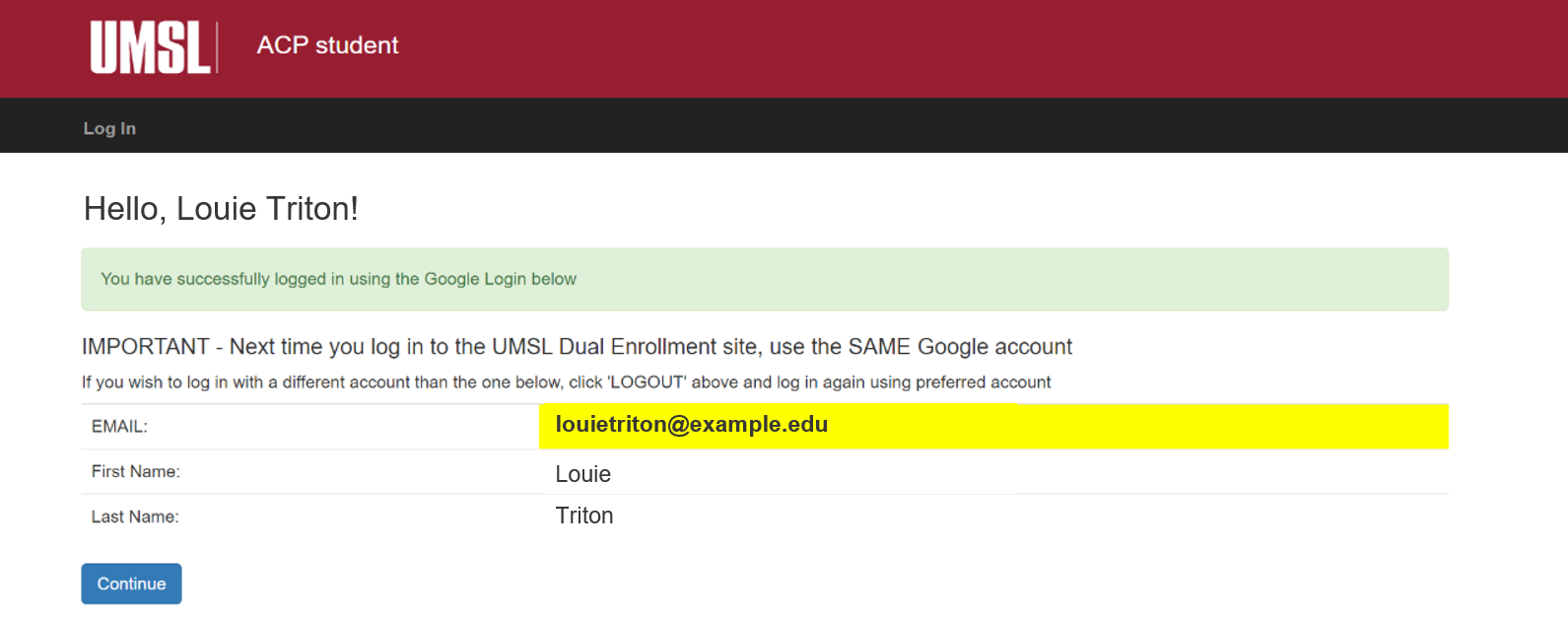 Registration Guide For Launch Students UMSL