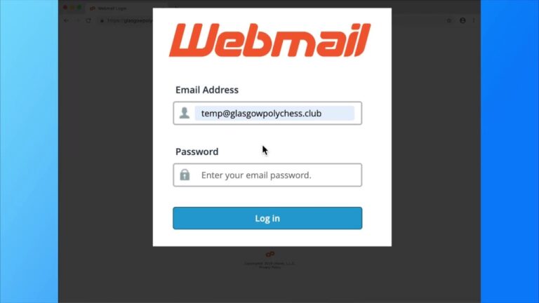 Roundcube Webmail Log In YouTube
