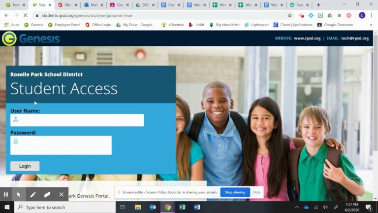 RPSD Student Access Forms To Acknowledge Or Sign In Genesis YouTube