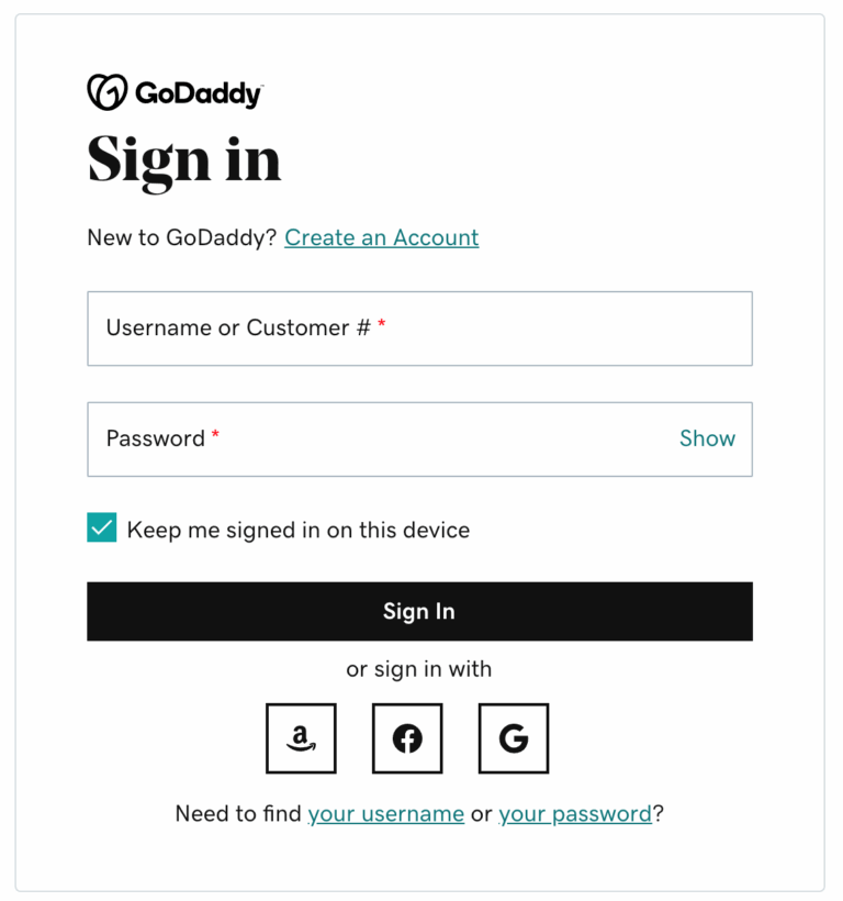 Sign In To My GoDaddy Account GoDaddy Help Account Management GoDaddy Help US