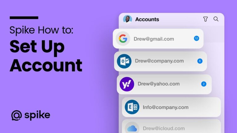 Spike How to Set Up Account YouTube