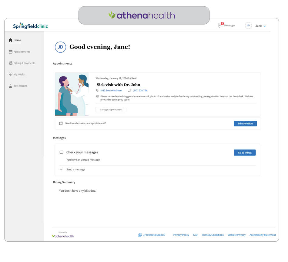 springfield clinic patient portal login