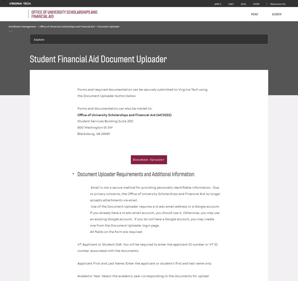 virginia tech email login