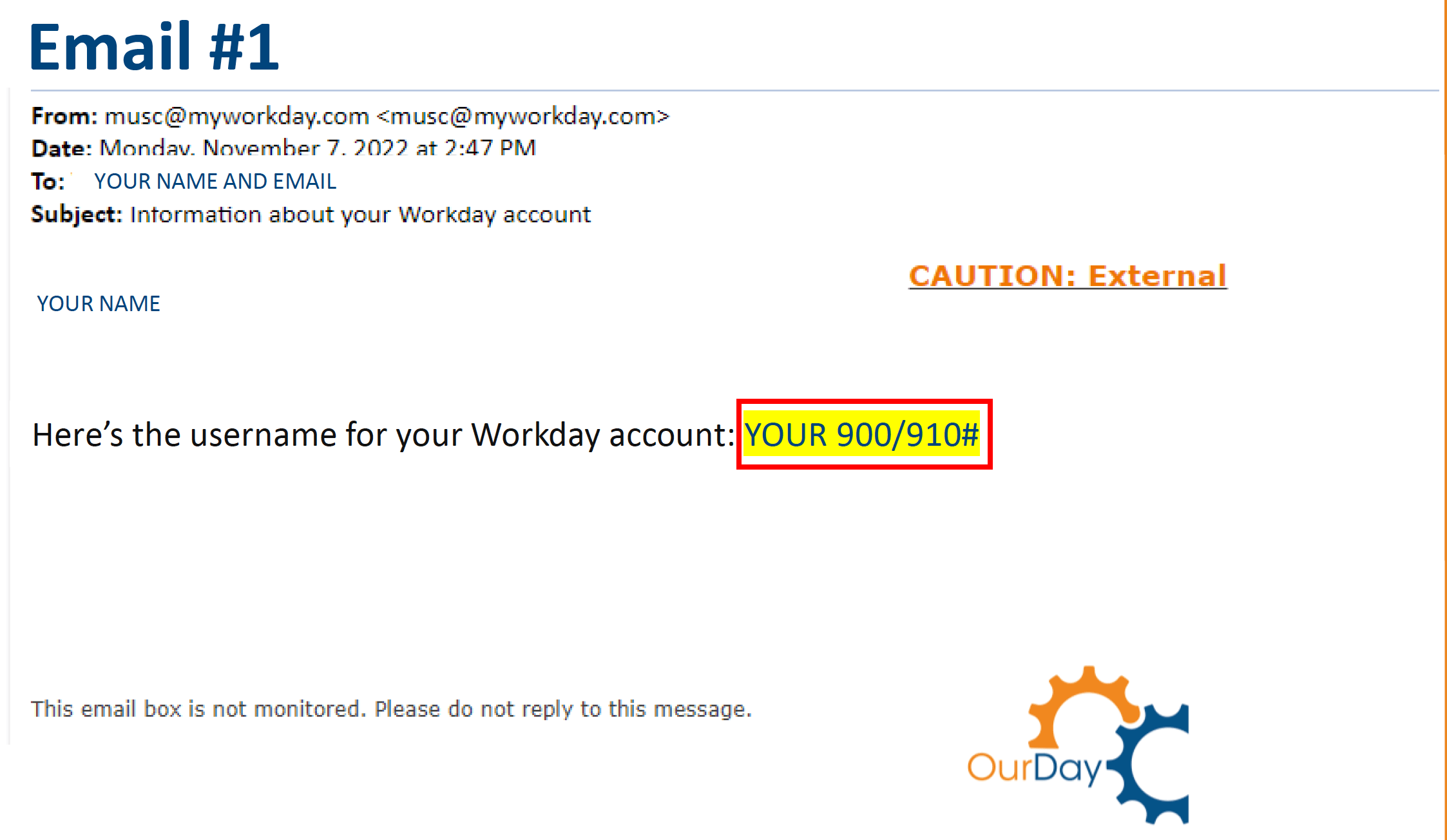 Student OurDay Access MUSC