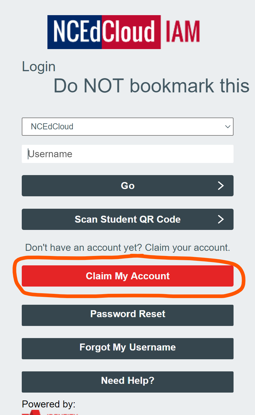 ncedcloud student login