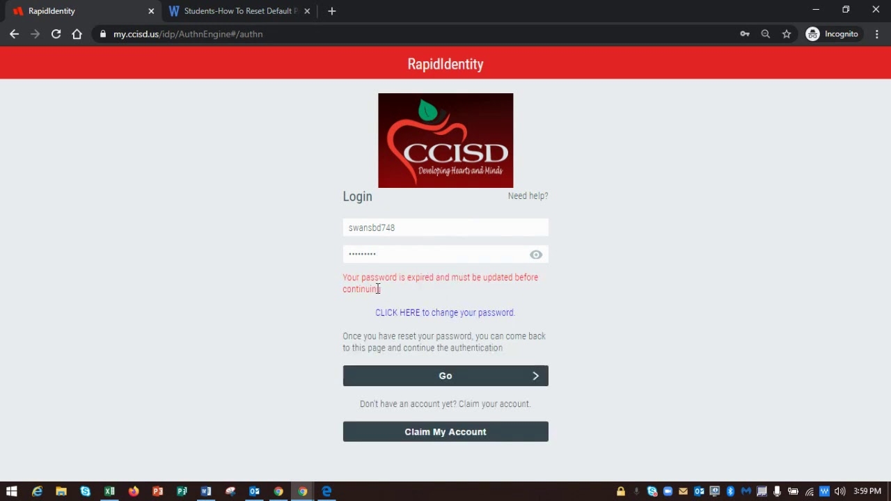 rapididentity student login