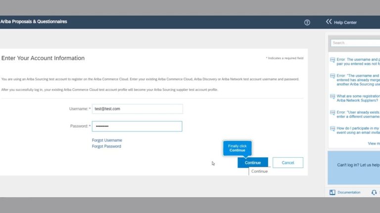 Supplier Access To Ariba Platform With Ariba Network Account YouTube