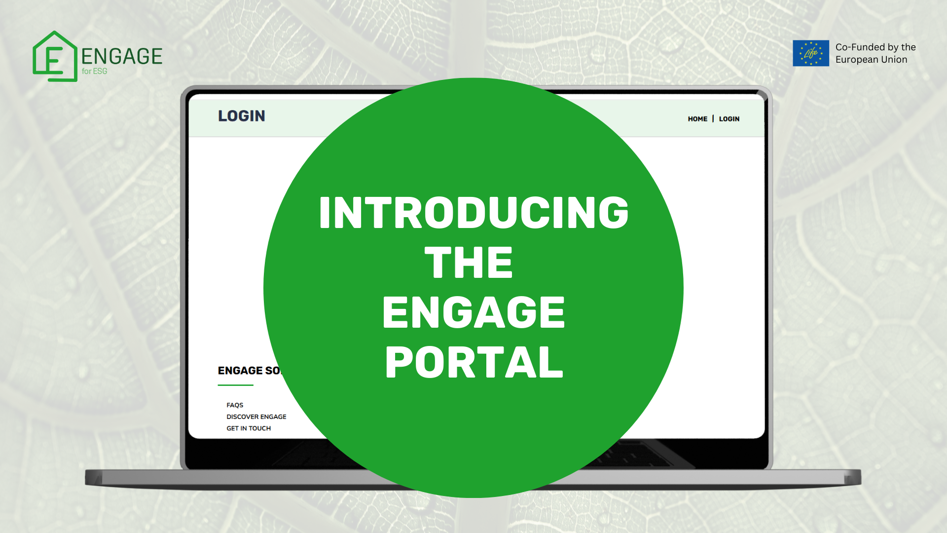 The ENGAGE Portal ENGAGE4ESG The ENGAGE Portal ENGAGE4ESG
