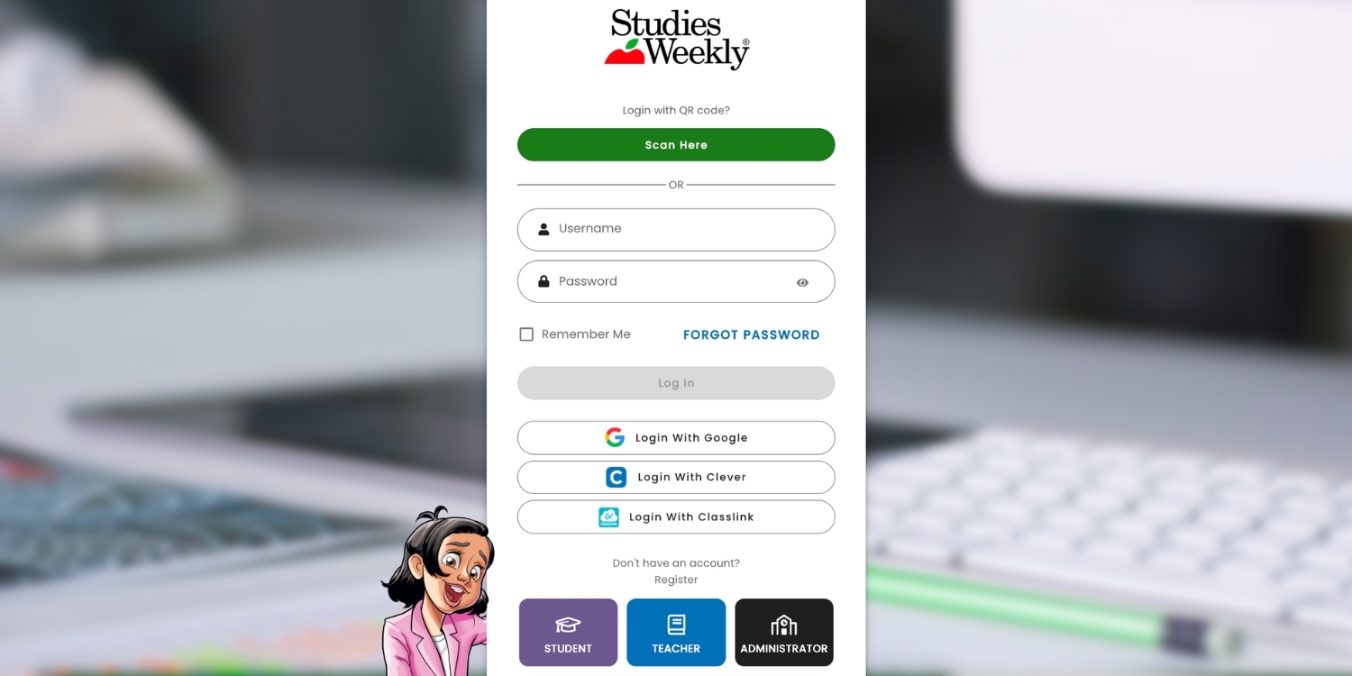 studies weekly login for students