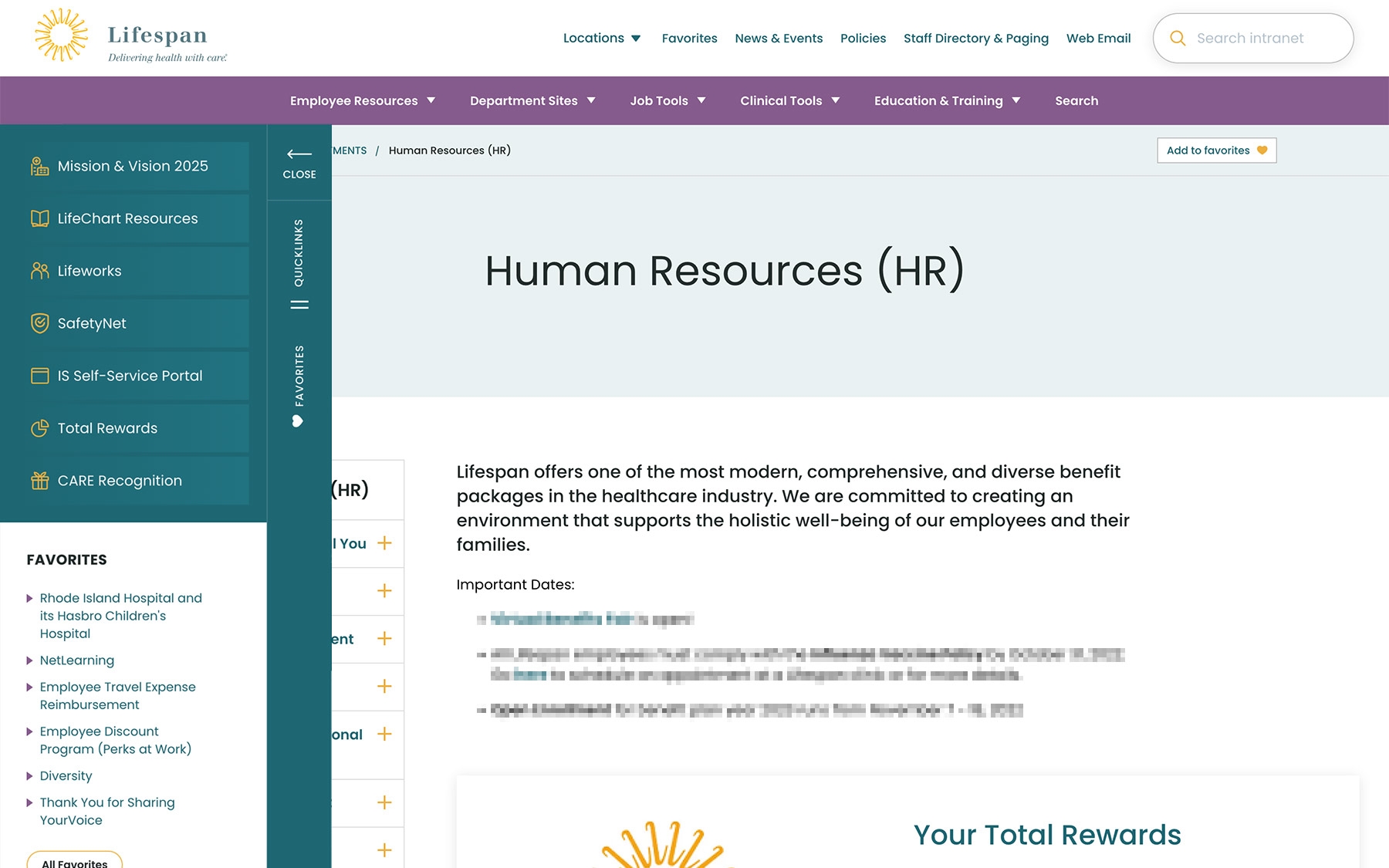 lifespan employee login