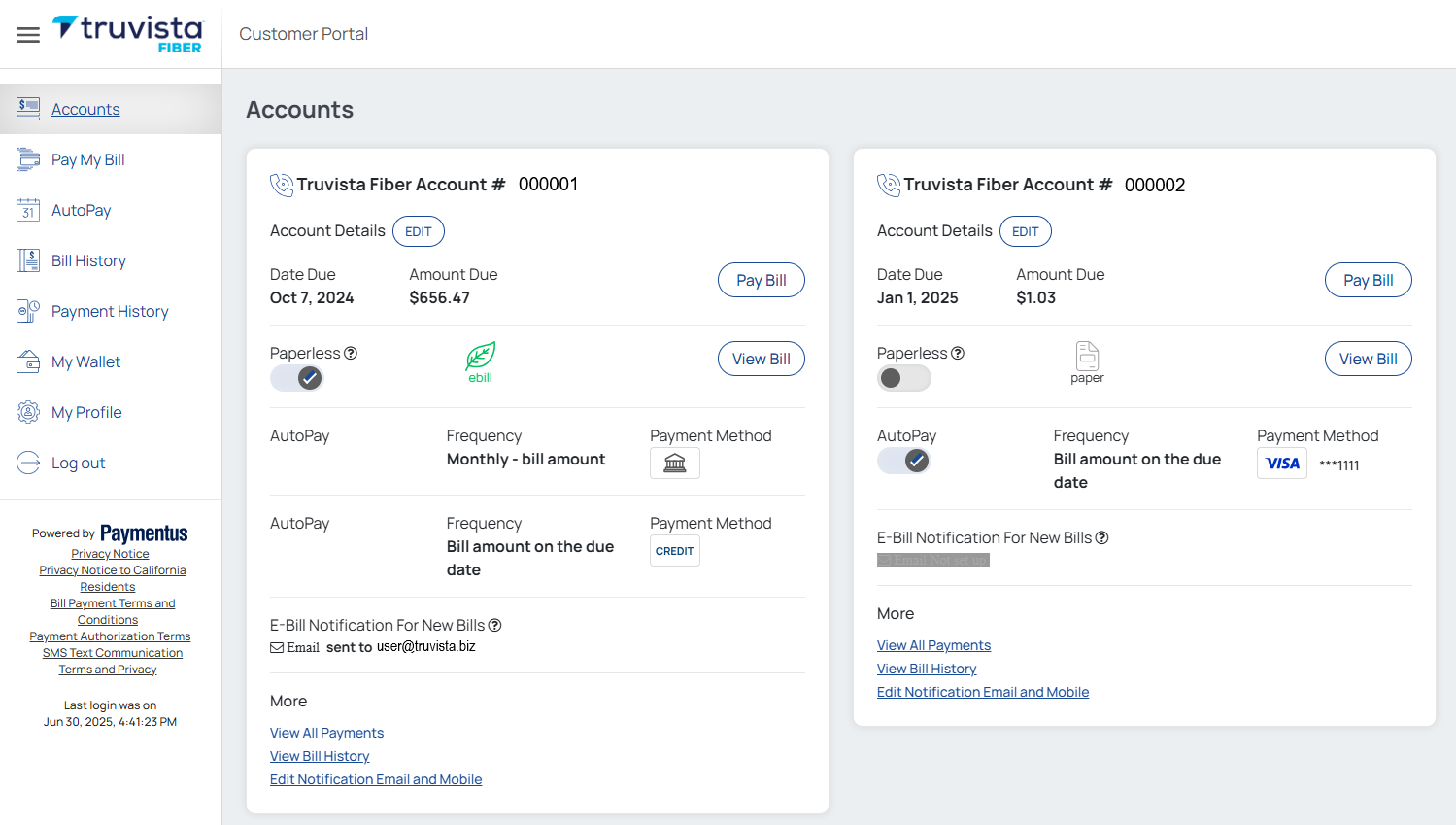 truvista login email