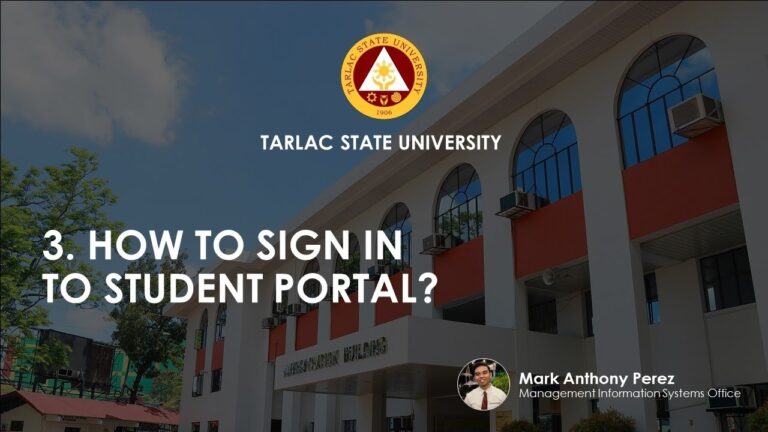 TSU FAQs 3 How To Sign In To Student Portal YouTube