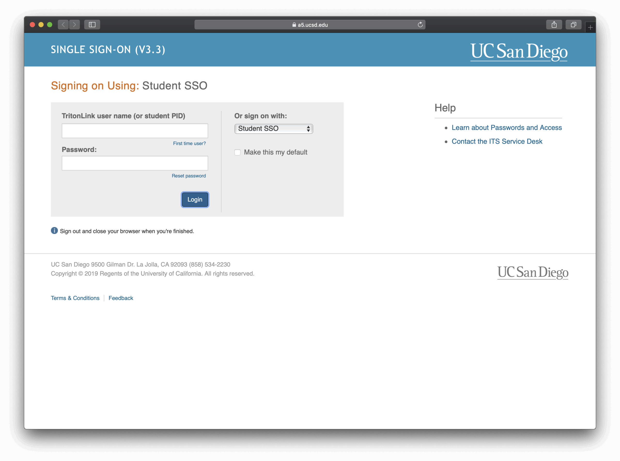 ucsd email login