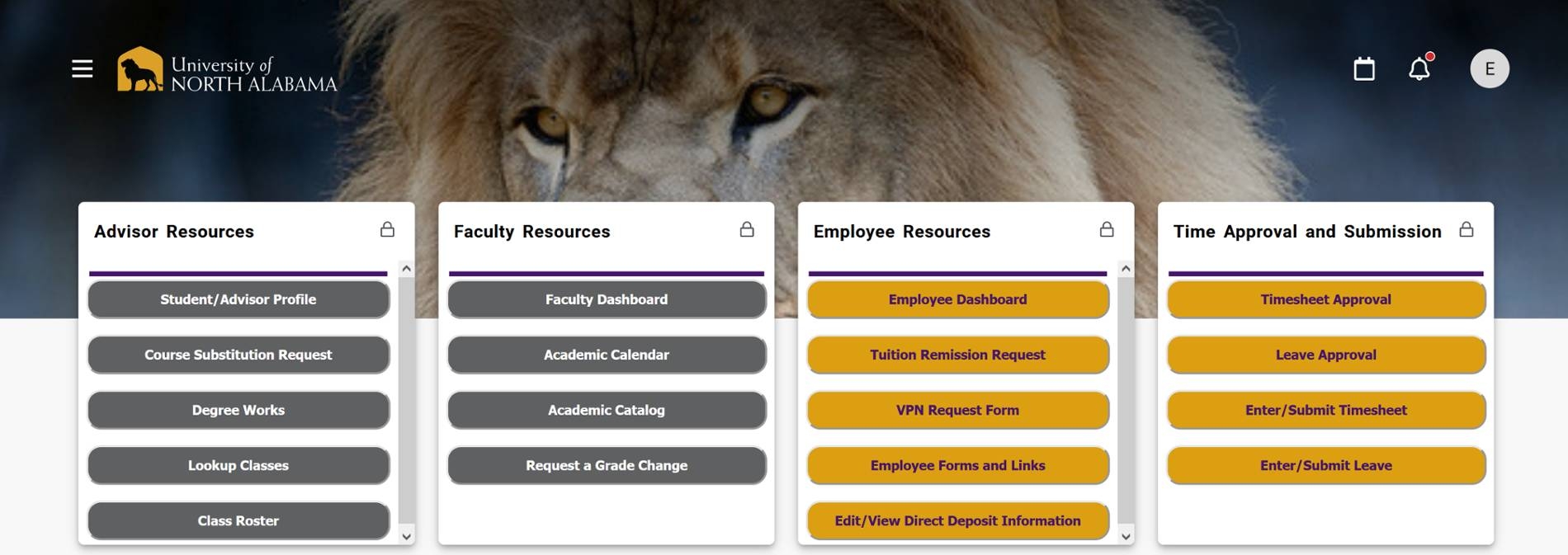 una portal login
