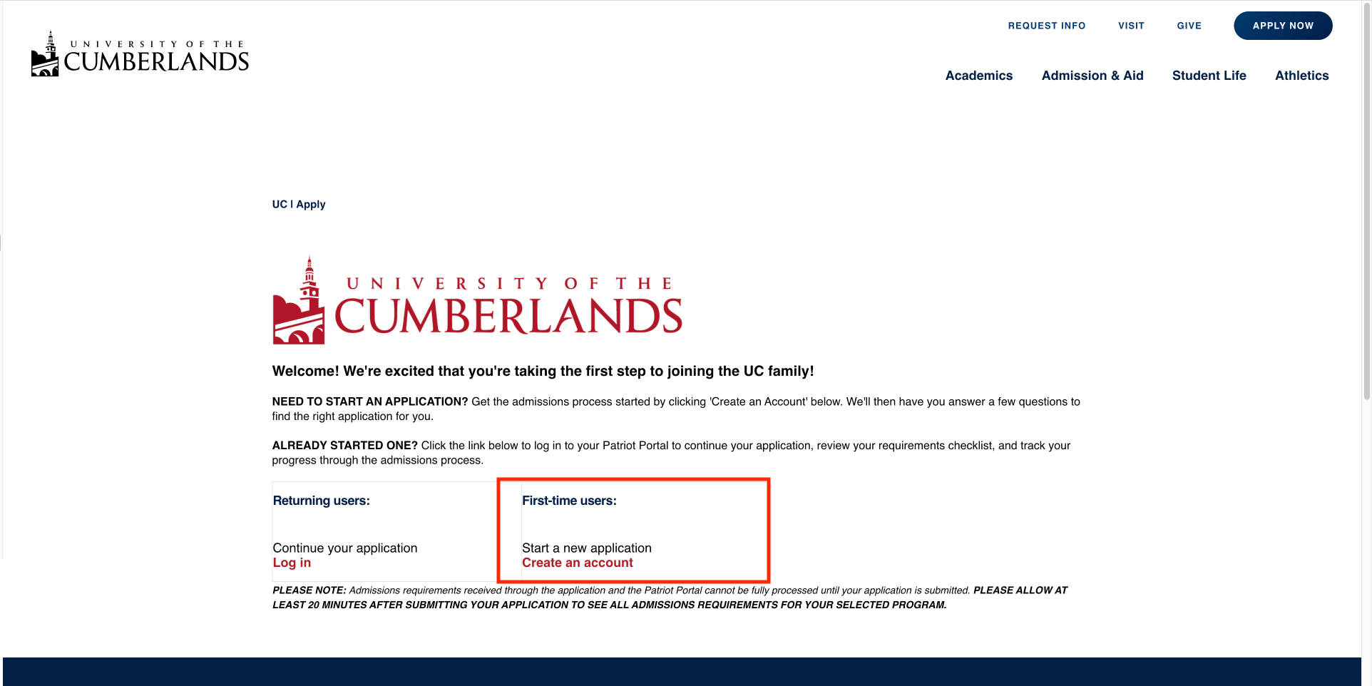 university of the cumberlands student login