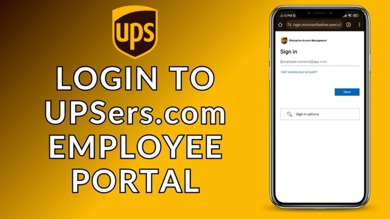 UPSers Employee Portal Sign In How To Log In To UPSers Employee Portal YouTube