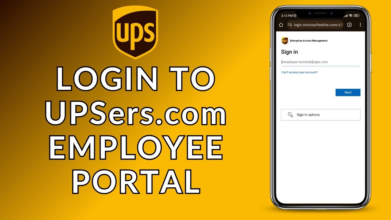 UPSers Employee Portal Sign In How To Log In To UPSers Employee Portal YouTube