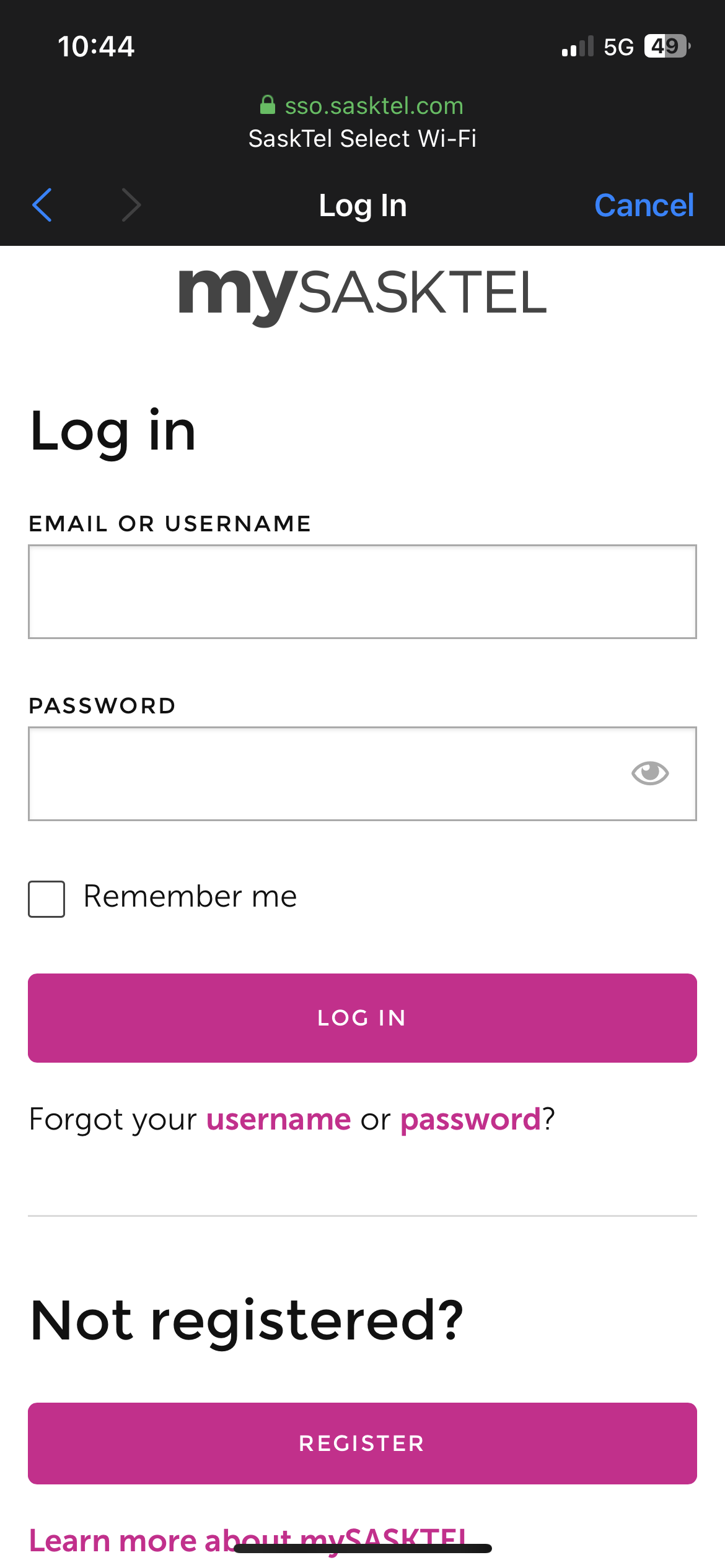 sasktel email login