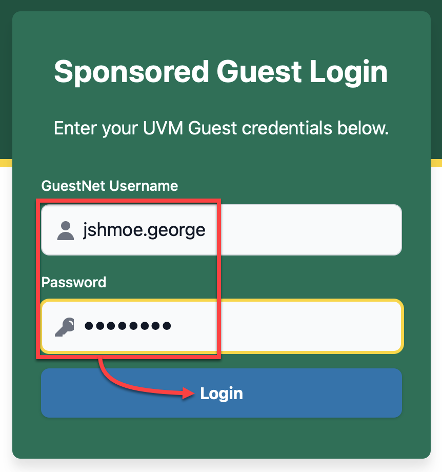 uvm portal login