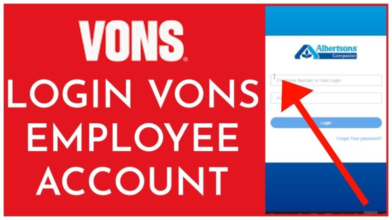 Vons Employee Login How To Sign In To Vins Employee Portal 2023 YouTube