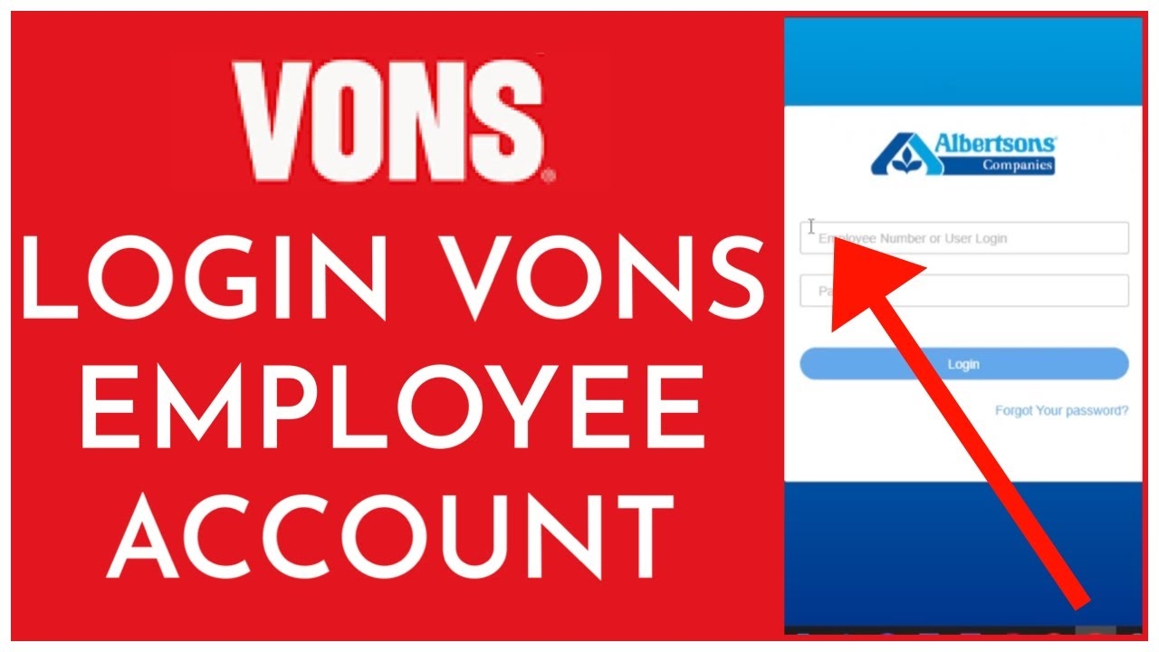 Vons Employee Login How To Sign In To Vins Employee Portal 2023 YouTube