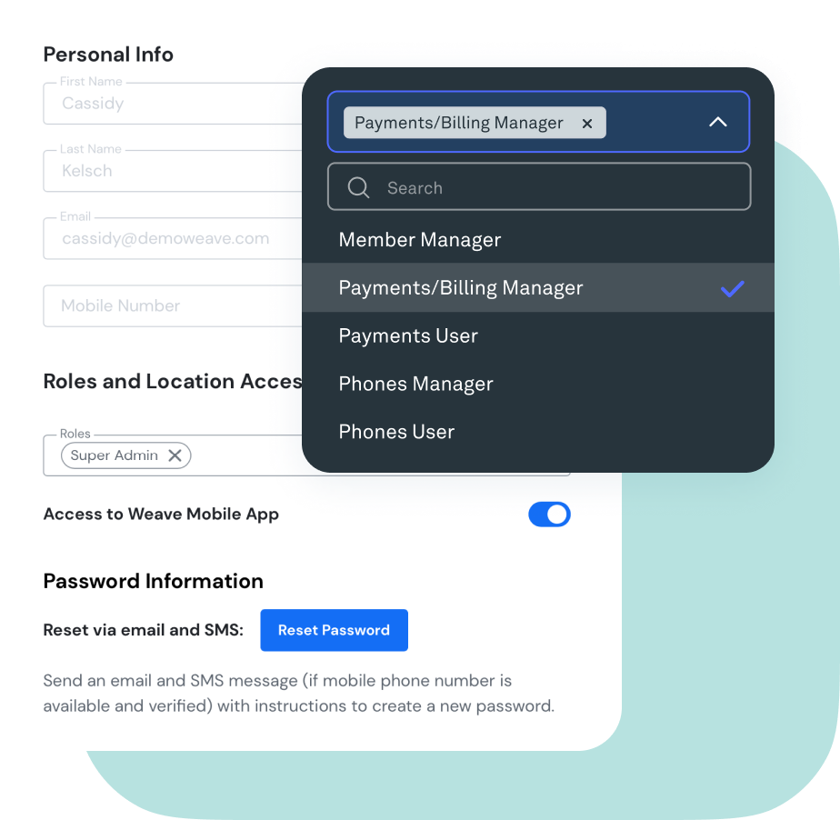 weave admin portal login