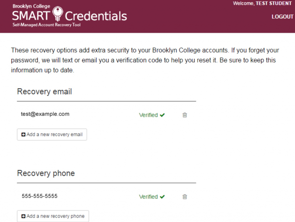 WebCentral ID Recovery Guide SMART Credentials BC Knowledge For Students