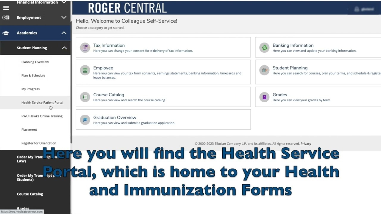 roger central student login