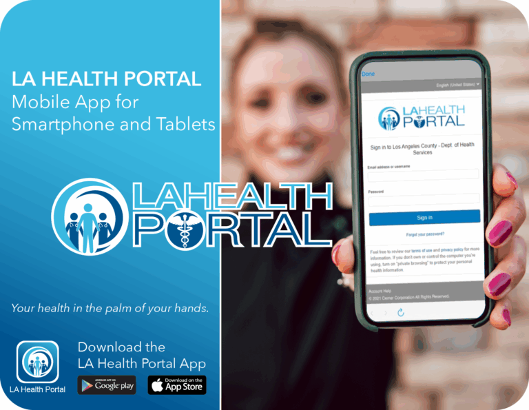 Welcome To The LA Health Portal Health Services Los Angeles County