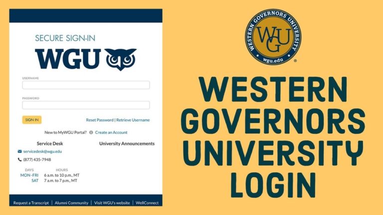 WGU Student Portal Login Sign In Western Governors University Login Wgu edu Login YouTube
