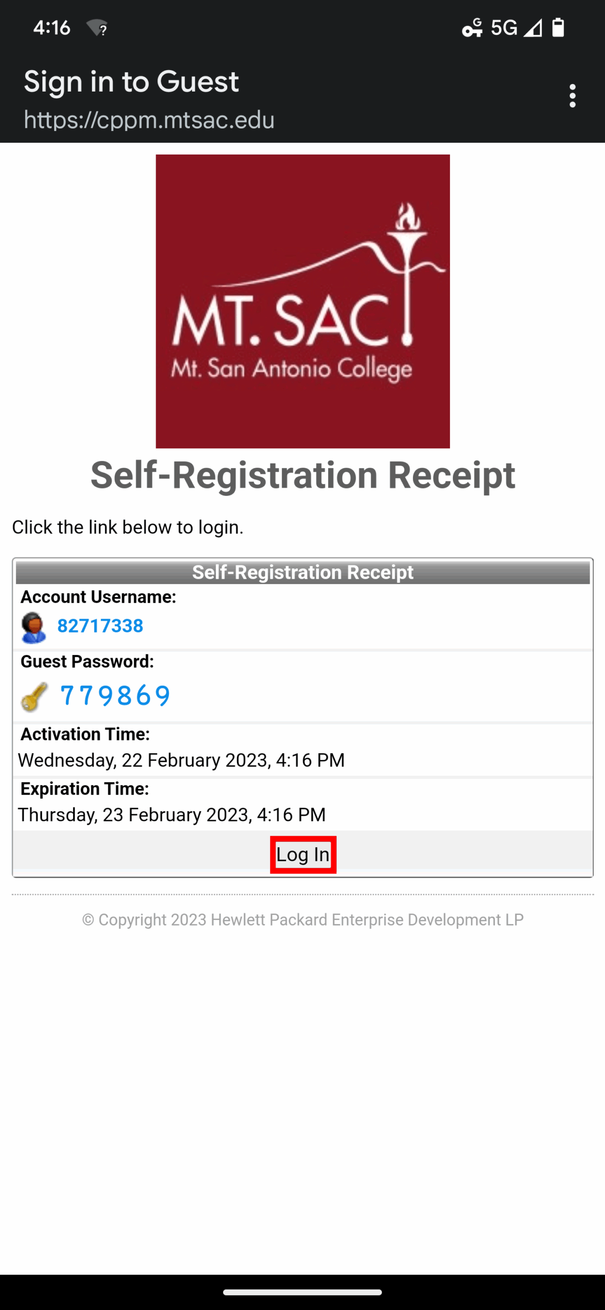 my mt sac portal login