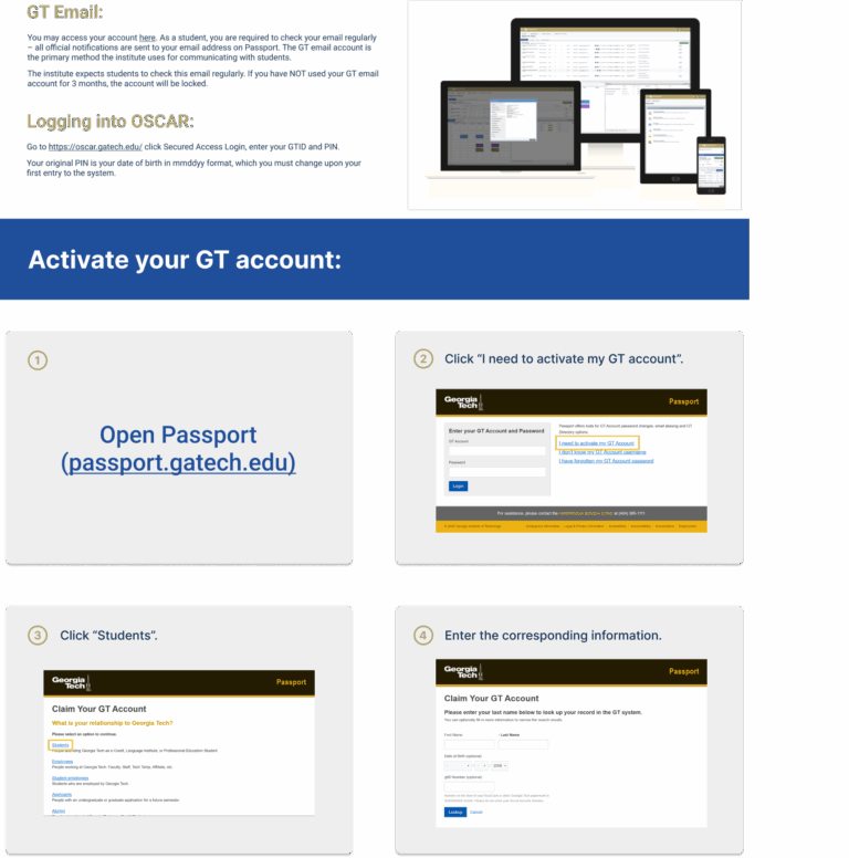 Your GT Computer Account Georgia Tech Shenzhen