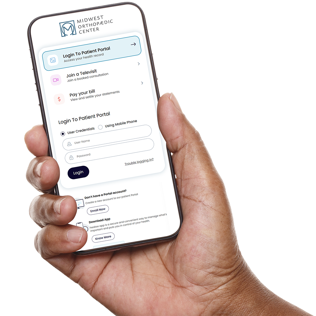 Your Patient Portal Midwest Orthopaedic Center Your Patient Portal Midwest Orthopaedic Center