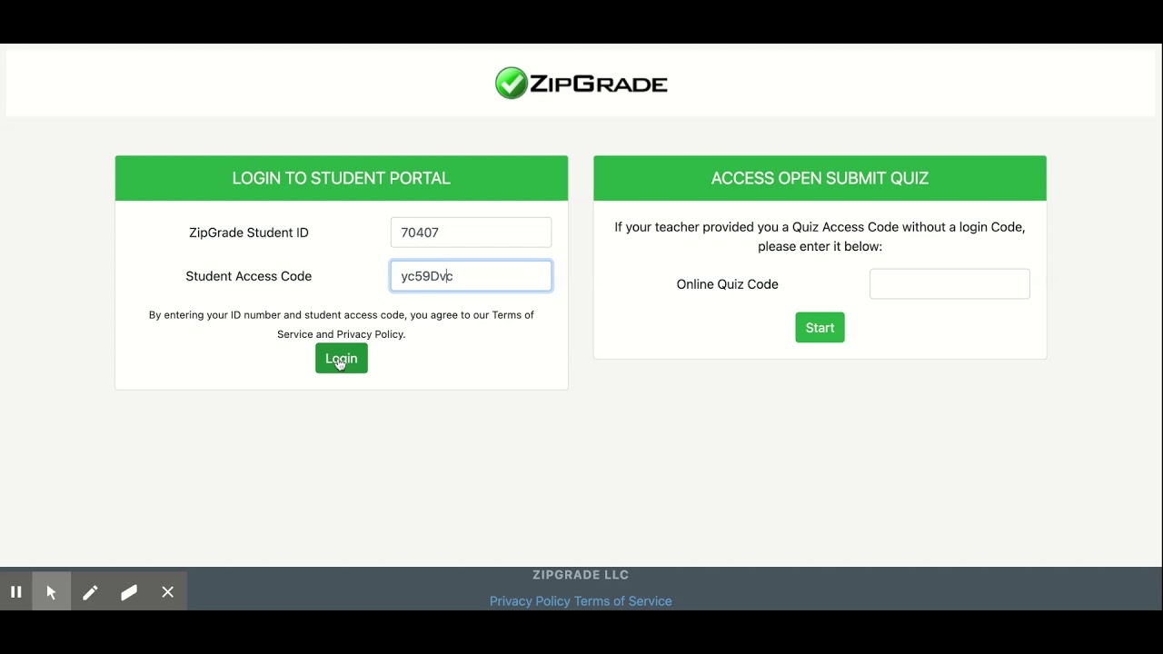 zipgrade student login